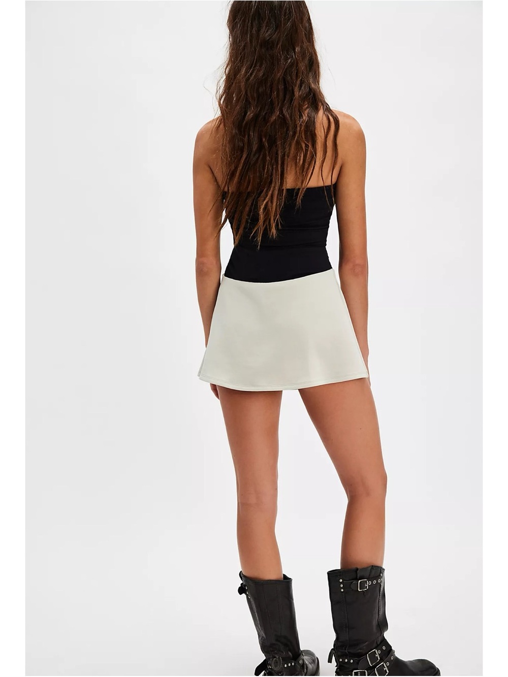 NWT Geel Aria Micro Mini Skirt Stone Cream Small - Picture 11 of 16